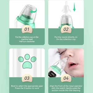 Aspirador Nasal Eléctrico de Silicona Recargable para Bebés, Uso Doméstico - Product Image 6
