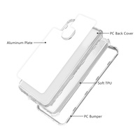 Coque de téléphone Moto Series 2D 3-en-1 robuste en TPU et PC, antichoc, anti-chute, transparente, avec logo personnalisé pour Moto E30