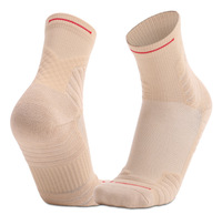Chaussettes de sport de basketball en gros, 100% coton tricoté, chaussettes de performance à hauteur de la cheville, taille personnalisée, bas à revers pour l'automne