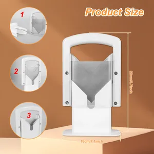 <b>Bagel</b> Cutter <b>Slicer</b> with Handle Household <b>Bagel</b> <b>Slicer</b> Stainless Steel <b>Bagel</b> Precision Cutter Reusable Bread <b>Slicer</b> Kitchen Tool - Product Image 6