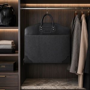 Housse de vêtement en tissu Oxford en gros, housse de costume de voyage de luxe avec fermeture éclair et poignée pour les voyages d'affaires et le rangement des vêtements - Product Image 5