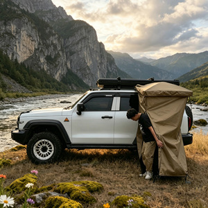 <span class=keywords><strong>Tente</strong></span> d'intimité latérale <span class=keywords><strong>pour</strong></span> voiture avec toit en dôme et deux poches de rangement latérales, sac en maille imperméable, abri de <span class=keywords><strong>douche</strong></span> <span class=keywords><strong>pour</strong></span> le overlanding - Product Image 4