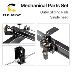 Cloudray เลเซอร์ชิ้นส่วนเครื่องจักรกลคู่มือสไลด์ภายนอกสำหรับ CO2เครื่องแกะสลักเลเซอร์