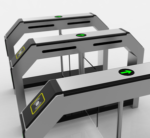 고속 출입구 스윙 배리어 스피드 턴스틸 게이트 턴스틸-내구성 IP66 LED 표시등 스테인리스 스틸 후차방지 - Product Image 6