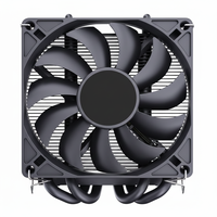 Refroidisseur d'air haute performance en cuivre et aluminium, design à caloducs horizontaux |   Support multi-prises AM5/AM4/X99 |   Ventilateur 15-30dBA