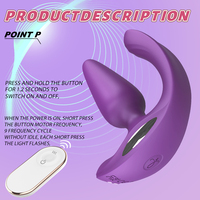 S-HANDE Jouet pour adultes pour couples, double stimulation vibrante, plug vaginal, plug anal, vibrateur