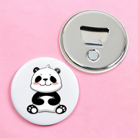 Cadeaux en métal cool personnalisés ouvre-bouteille de canette de bière bouton badge aimant de réfrigérateur