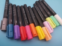 Stylo marqueur acrylique étanche aux UV, pour peinture, rock, fabrication, avec valve, action OEM, g