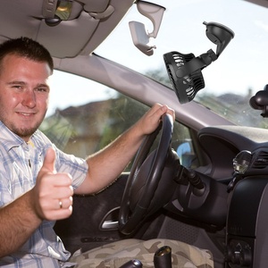 Ventilatore multifunzione da 4 pollici con base a ventosa, 4 velocità, rotazione a 360° - Product Image 3