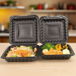 High Quality Disposable Microwavable Eco-friendly MFPP <b>Plastic</b> Food Containers 3 Compartments New Design Take Away Box with Lid - Product Image 1