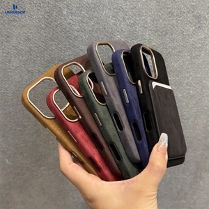 Étui portefeuille en cuir PU pour iPhone 17, étui Alcantara pour iPhone 16 Pro, étui portefeuille en cuir pour iPhone 14 - Product Image 6