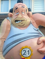 Figurine géante gonflable de dessin animé Abraham, ouvrier traditionnel néerlandais, pour événements/promotions commerciales/festivals/campagnes d'affaires