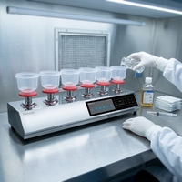 Probador de Límite Microbiano TW-603D con Drenaje Directo Incorporado, Cabezales de Bomba Autoclavables de Acero Inoxidable 304, Pantalla Táctil SIP para Laboratorio