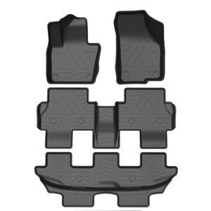 Tapis de sol de voiture sur mesure, ajustement parfait, 3D TPE, luxe, noir, imperméable, antidérapant, 3,6 mm d'épaisseur, ensemble complet de 4 pièces pour VW Sharan 2012-2020 - Product Image 1