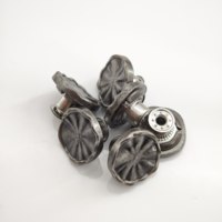 Boutons en métal antique de haute qualité pour jeans, finition argentée vintage, bord irrégulier, boutons en métal pour denim