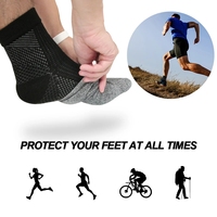 Hommes Femmes 20-30mmHg Open Toe Socks Compression Ankle Brace For Plantar Fasciitis
