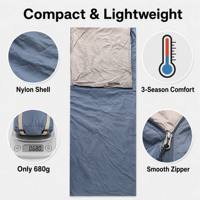Saco de Dormir Mini Ultraligero, Plegable y Expandible, Tipo Sobre, de Nailon, para Adultos, Uso en Verano, Resistente a la Suciedad, para Exteriores