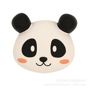 Autocollant pour écouteurs Panda en mousse PU à rebond lent, jouet décoratif de dessin animé pour la maison, cadeau - Product Image 1
