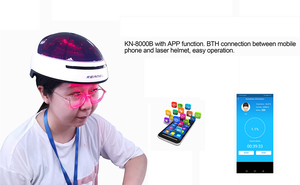 Casco Professionale per Ricrescita Capelli con Laser LLLT 650nm KN8000B con 204 Diodi di Grado Medicale Attrezzatura per Terapia Fisica - Product Image 3
