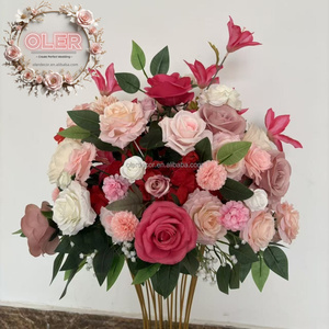 OLER Rose Bianche Realistiche in Seta, Peonie, Ranuncoli, Loto Fatti a Mano per Palcoscenico, Passerella, Forniture per Fioristi, Morbidi per la Festa della Mamma, Natale - Product Image 4