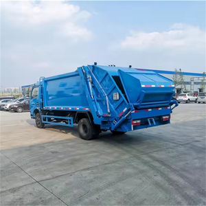 Camions compacteurs de déchets Dongfeng de bonne qualité, fournisseurs de camions à ordures compactées 7m3, fabricants de camions à ordures - Product Image 3