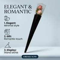 Boîtes d'emballage pour fleurs en PET durables personnalisées pour les fleuristes