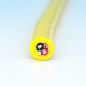 Gelber PUR-Mantel <span class=keywords><strong>2</strong></span> Stromkabel <span class=keywords><strong>2</strong></span> Paar abgeschirmtes Signal kabel Composite-Unterwasser kabel - Product Image 3