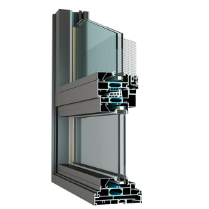 Ventanas Abatibles y Oscilobatientes de Aluminio Modernas a Precio de Fábrica, Tamaño y Color Personalizados, Resistentes a Huracanes, con Vidrio Low-E con Certificación Energy Star - Product Image 1