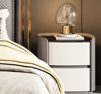 Armoire de chevet haut de gamme, moderne, minimaliste et luxueuse pour chambre à coucher