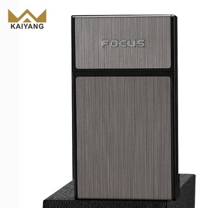 KY Portable 20 Bâtons Cigarettes Poche Rechargeable Briquet Électrique En Alliage De Zinc Cigarette Boîte Fumer - Product Image 6