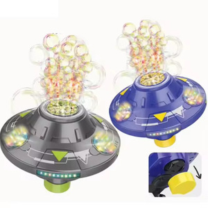 Máquina de burbujas UFO de CC, juguete para niños, platillo volador para evitar obstáculos giratorio inteligente, OVNI de burbujas que sopla automáticamente con luz - Product Image 5