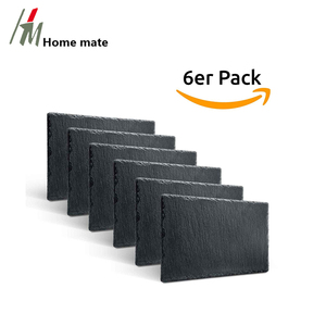 22x16 centimetri in pietra Naturale piatto di ardesia sushi Alla Moda piatto <span class=keywords><strong>da</strong></span> portata set di <span class=keywords><strong>6</strong></span> per il <span class=keywords><strong>servizio</strong></span> diverso - Product Image 4