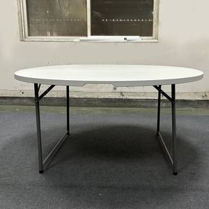 <span class=keywords><strong>Mesa</strong></span> Plegable <span class=keywords><strong>Redonda</strong></span> de Plástico de Alta Calidad para 10 Personas, 60 Pulgadas, Portátil, para <span class=keywords><strong>Catering</strong></span>, Banquetes, Fiestas, Bodas y Eventos - Product Image 2