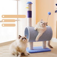 Arbre à chat nid de chat intégration économiser de l'espace Petite maison étagère colonne à gratter sisal jouet pour chat