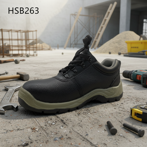 Chaussures de sécurité à embout d'acier pour chantier LXG, anti-perforation, prix bas, bottes de travail au Kenya HSB263 - Product Image 1