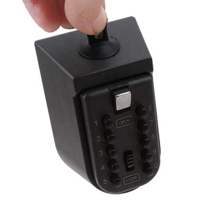 1 casillero negro de seguridad para llaves, combinación para exteriores, llave oculta, caja de seguridad, almacenamiento montado en la pared - Product Image 3
