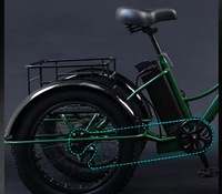 Vélo électrique à pneus larges de montagne 24*4.0 pouces |   Moteur sans balais en alliage 48V 750W |   Batterie au lithium 15Ah |   Double absorption des chocs Crown
