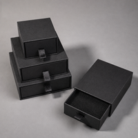 Emballage de parfum de luxe décoratif, boîtes rigides à tiroir coulissant, carton avec laminage brillant, logo personnalisé, boîte cadeau en papier
