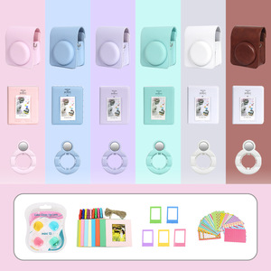 ชุดกล้องอินสแตนท์ขายส่งสำหรับ <span class=keywords><strong>Fuji</strong></span> <span class=keywords><strong>instax</strong></span> <span class=keywords><strong>Mini</strong></span> 13 ชุดอุปกรณ์เสริม <span class=keywords><strong>instax</strong></span> กระเป๋า PU แบบนิ่ม+อัลบั้ม+กรอบรูป+กระจกเซลฟี่+ฟิลเตอร์ - Product Image 1