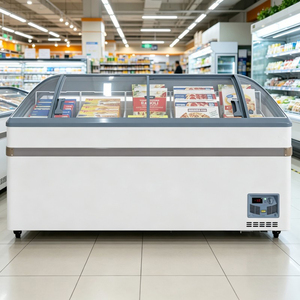 Congelador de Isla para Exhibición en Supermercados, de Gran Capacidad (65 Pulgadas), Bajo Consumo de Energía, con Ruedas Móviles - Product Image 4