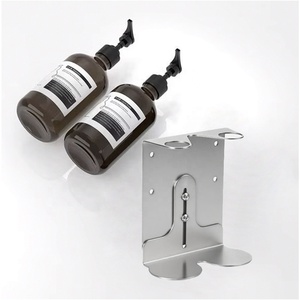 Soporte de pared de acero inoxidable pulido espejo plateado personalizado de fábrica para botella de champú y jabón líquido, fabricación de chapa metálica - Product Image 2
