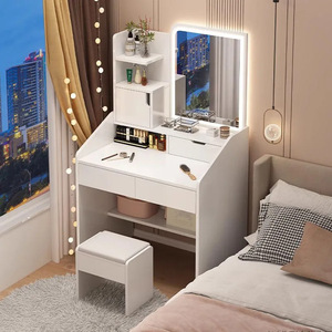 Muebles <span class=keywords><strong>de</strong></span> panel <span class=keywords><strong>de</strong></span> comercio exterior <span class=keywords><strong>de</strong></span> Europa y Estados Unidos, fábrica <span class=keywords><strong>de</strong></span> mesas <span class=keywords><strong>de</strong></span> maquillaje transfronteriza, tocador <span class=keywords><strong>de</strong></span> <span class=keywords><strong>dormitorio</strong></span> al por mayor - Product Image 4