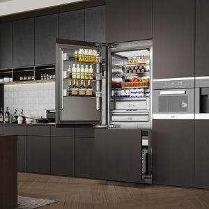 Refrigerador Empotrado ZUNGUI 452L de Doble Puerta, 304, Sin Escarcha, Clase A, Certificado CE, con Dispensador de Agua y Máquina de Hielo - Product Image 1