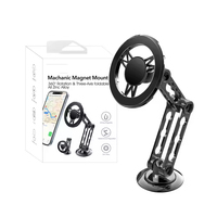 Support magnétique pour téléphone de voiture LeadLush, en ABS et fer, pour smartphones iPhone/Android, fixation sur appuie-tête ou tableau de bord, stable, livraison directe d'usine
