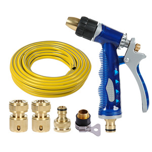 Pistolet à eau haute pression avec buse de pulvérisation réglable pour le lavage de voitures et l'utilisation en jardin, construction métallique, pression d'eau du robinet - Product Image 2