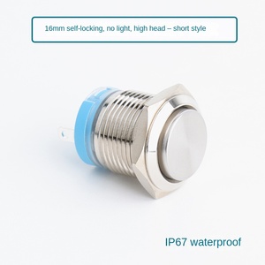 16MM Stainless Steel Button IP65 1NO Switch for Home Appliance High Head - Product Image 3