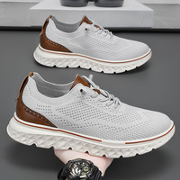 Sepatu Lari Kasual Ringan Berbahan Mesh Ukuran Besar 2026, Sepatu Lari Olahraga Warna Solid Model Low-Top untuk Pasangan