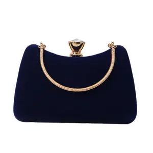 Factory Wholesale Exceptional Quality Evening Clutch Bag Black Suede Evening Clutch Bag for Women