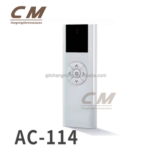 Moteur <span class=keywords><strong>de</strong></span> rideau motorisé AC114-01/02/06/16 canaux émetteur RF433 noir blanc AA batterie stores enrouleurs contrôle <span class=keywords><strong>de</strong></span> la main - Product Image 1