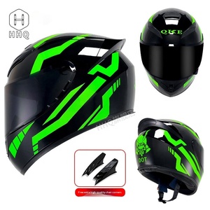 Casque de sécurité intégral pour moto en ABS, certifié 3C/DOT, pour hommes et femmes, hiver, anti-buée, avec sonnette, pour les trajets quotidiens - Product Image 2